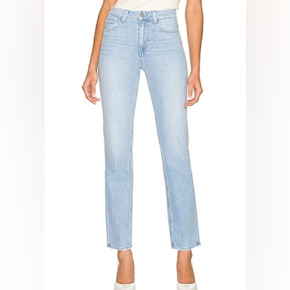 PAIGE x Revolve Sarah Straight in Folklore High Rise ankle Jeans size 27 - Picture 1 of 13